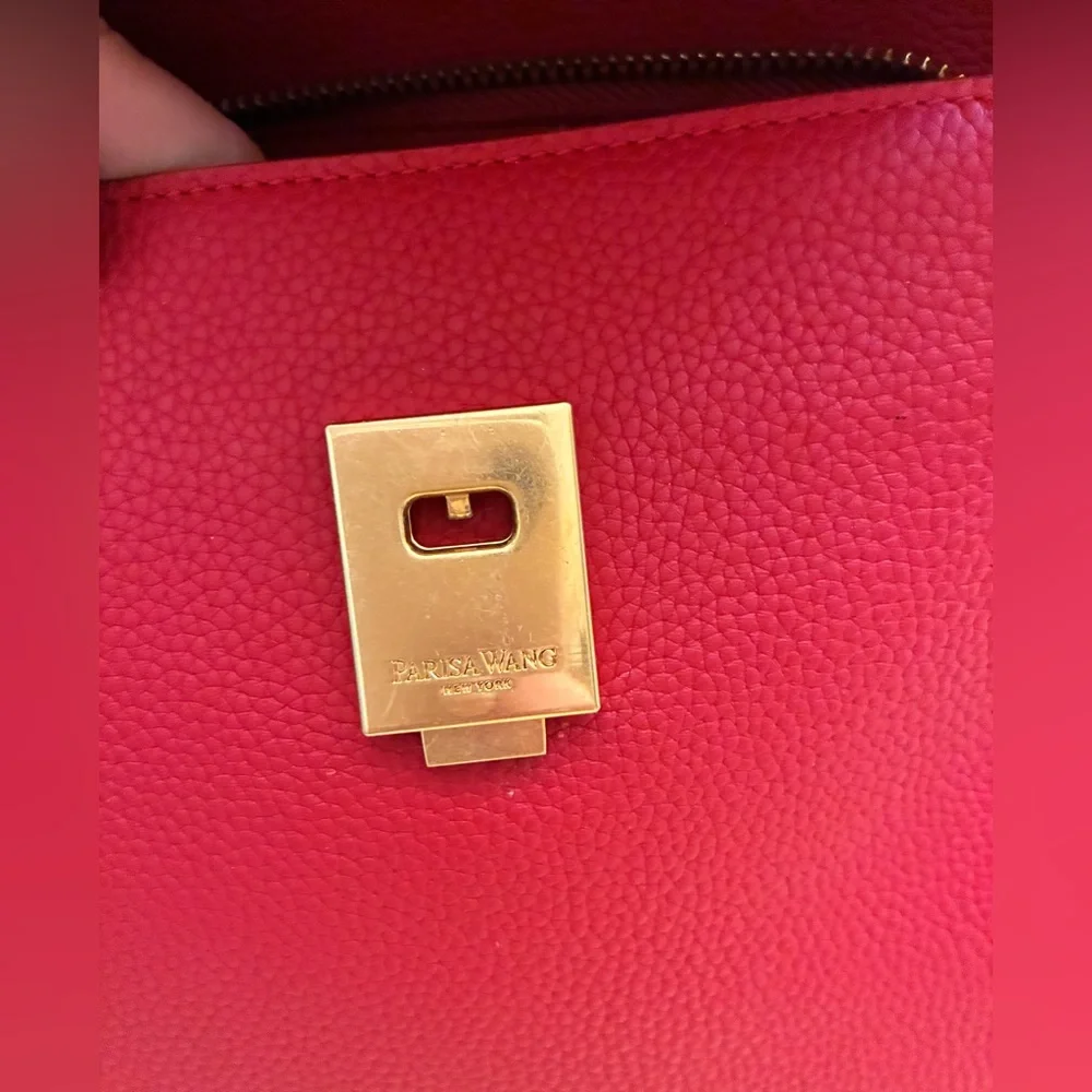 Parisa Wang Red Leather convertible bag
